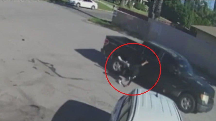 Rialto street vendor falls after Border Patrol truck strikes him; DHS disputes witness claims