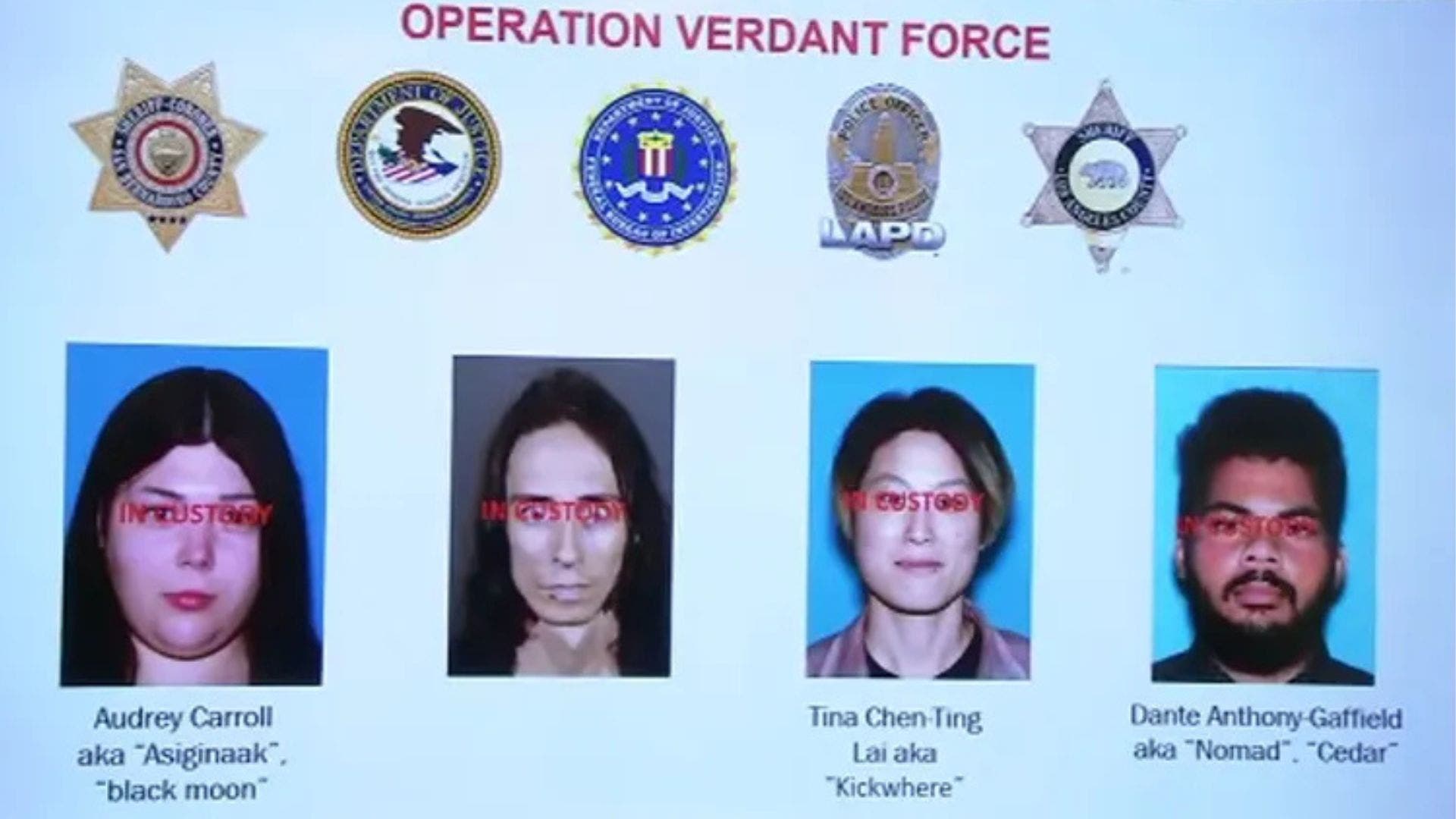 FBI charges 4 in New Year's Eve bombings plot in Los Angeles