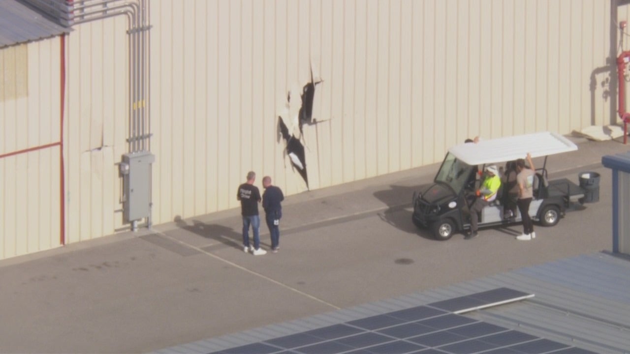 Stolen plane crashes into hangar at Van Nuys Airport