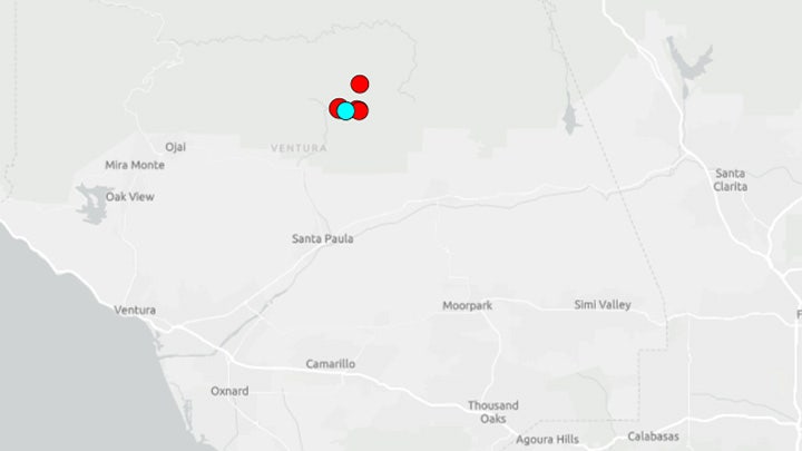 6 earthquakes detected in Ventura County near Fillmore