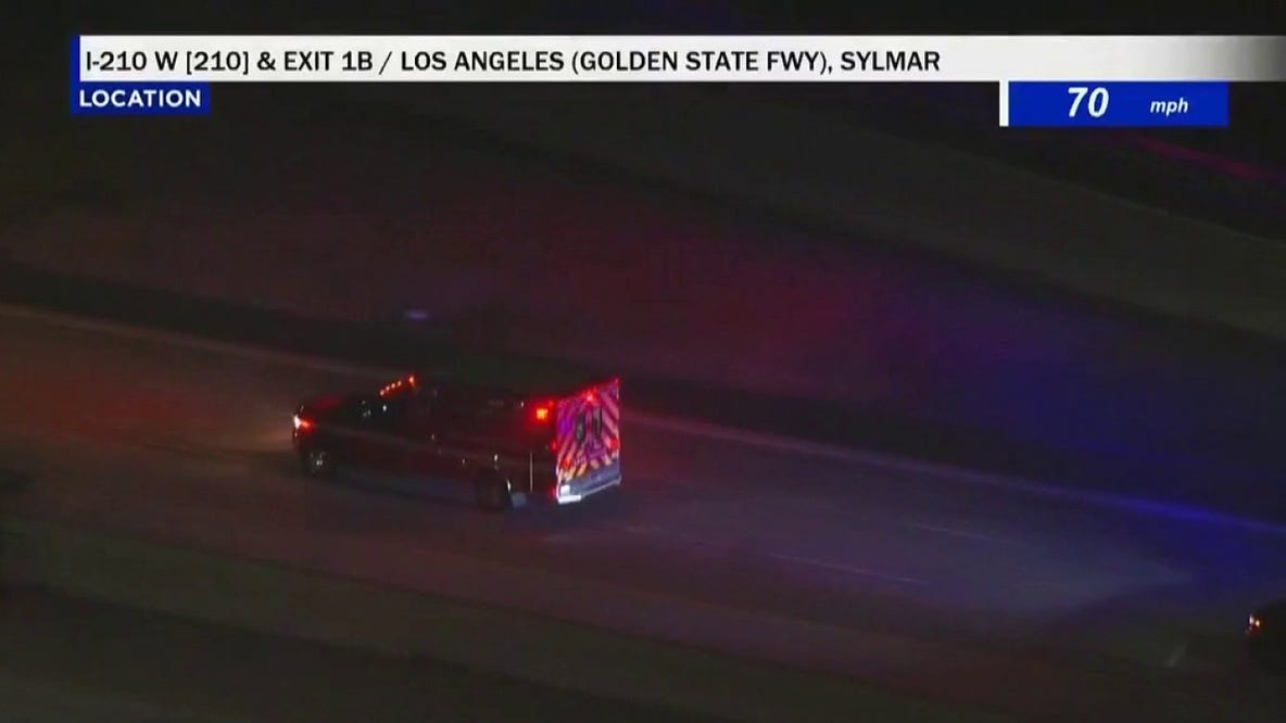 Suspect in custody after leading police on chase in stolen ambulance
