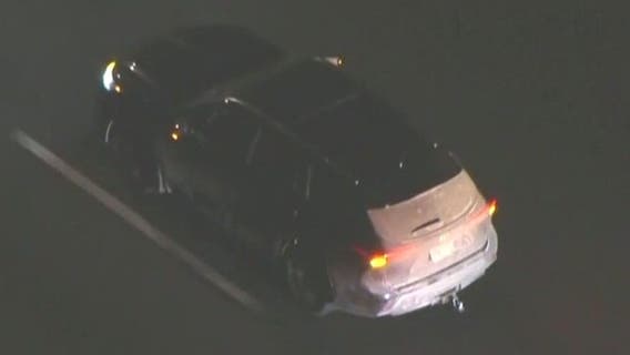 Search underway for driver who led police chase across foggy Los Angeles