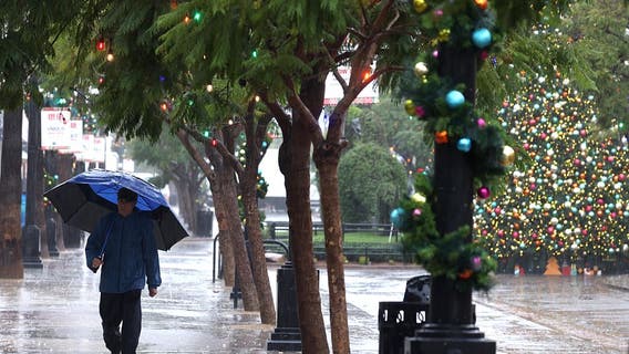 Christmas storm drenches Southern California: Timeline