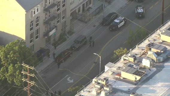 Heavy police presence at shooting scene in Hollywood
