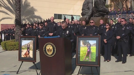 Memorial held to honor Spike, Burbank K9 killed in shooting