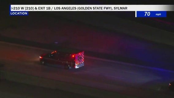 Suspect in custody after leading police on chase in stolen ambulance