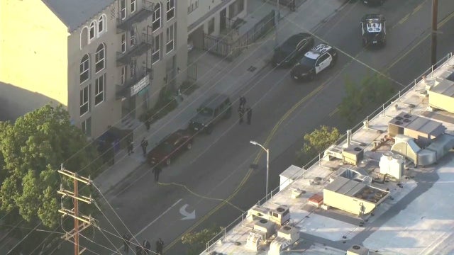 Heavy police presence at shooting scene in Hollywood