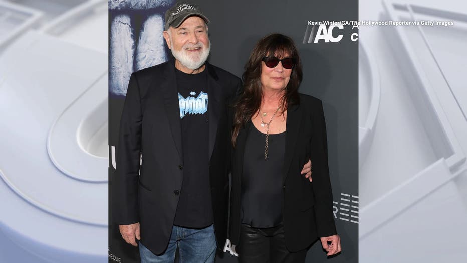 Rob Reiner and Michele Reiner arrive at the premiere of "Spinal Tap II: The End Continues" at The Egyptian Theatre Hollywood on September 09, 2025 in Los Angeles, California. (Photo by Kevin Winter/GA/The Hollywood Reporter via Getty Images)
