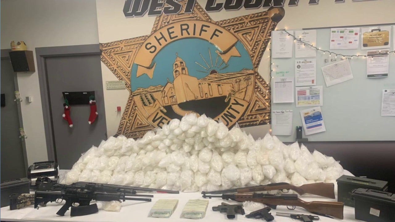 350 pounds of meth, guns seized as Ventura County task force busts Mexico smuggling ring