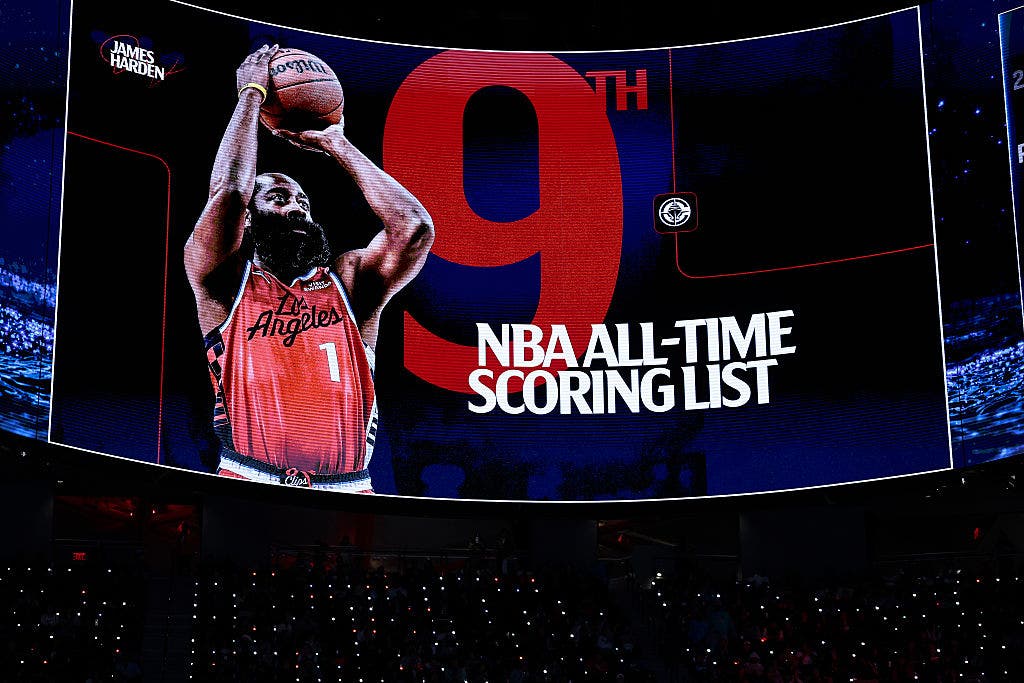 James Harden passes Shaquille O’Neal on NBA’s all-time scoring list