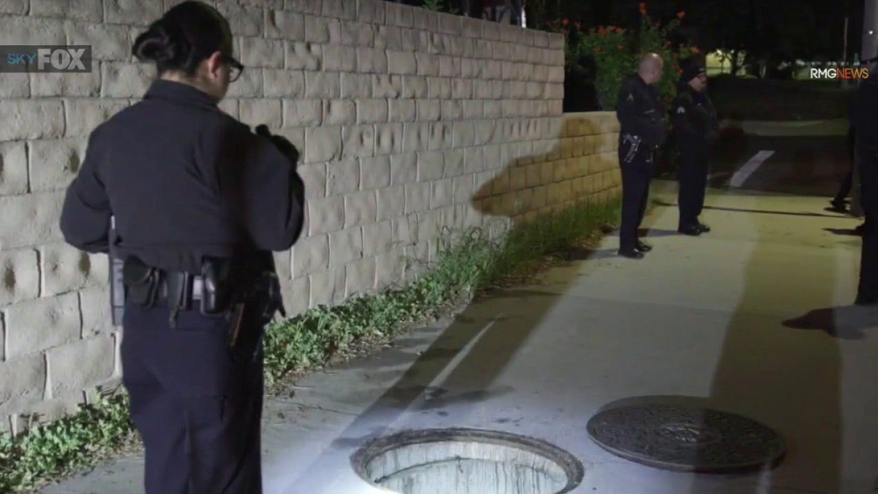 Police use tear gas to flush copper wire theft suspect from manhole in Chatsworth