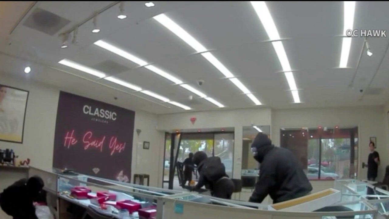 VIDEO: Wild smash-and-grab caught on video; suspects crash during two pursuits in OC