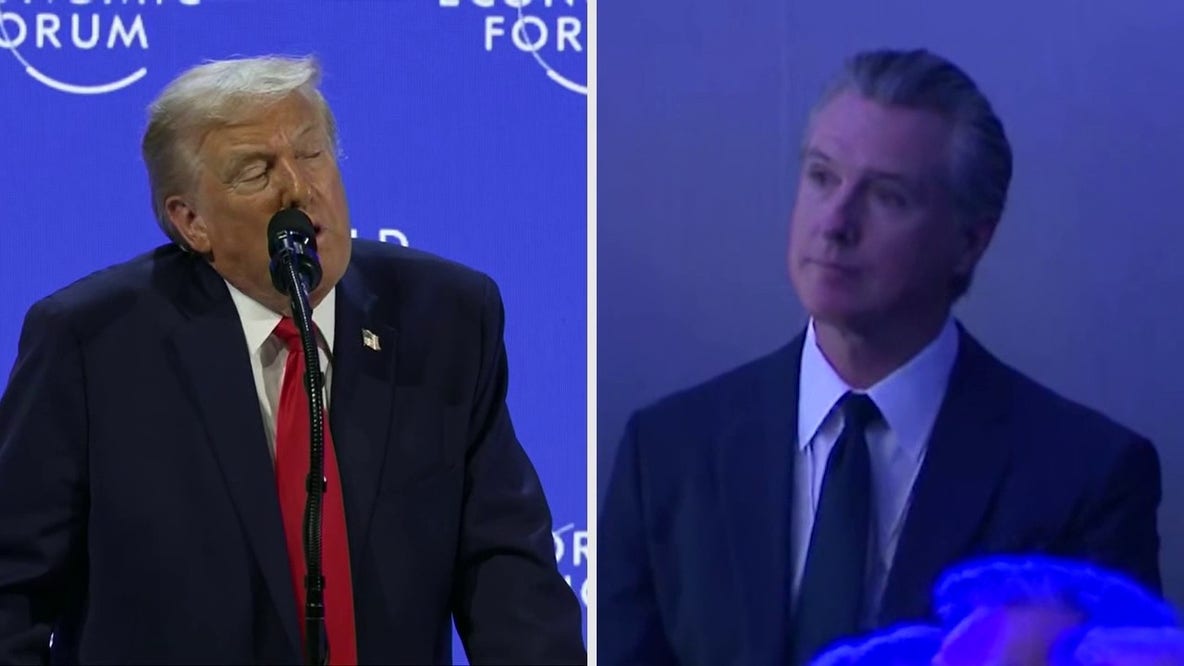 Trump, Newsom feud on display at World Economic Forum in Davos
