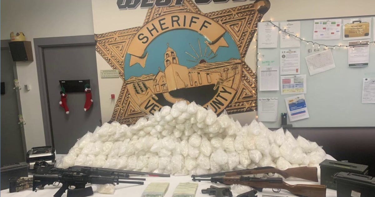 350 pounds of meth, guns seized as Ventura County task force busts Mexico smuggling ring