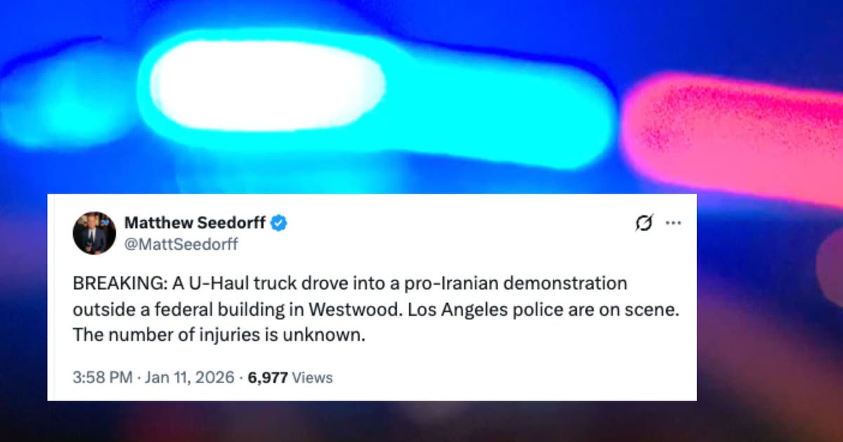 U-Haul driver strikes Iran protesters in Westwood U-Haul driver strikes Iran protesters in Westwood