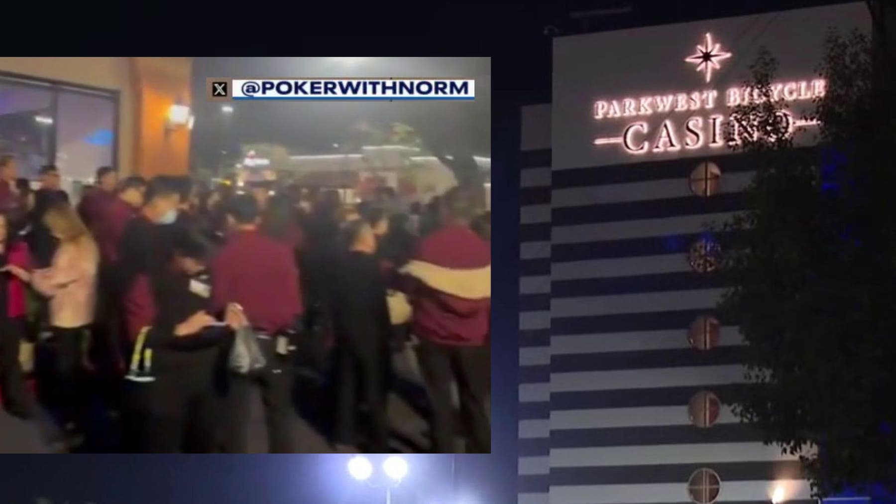 Hoax threat triggers massive evacuation at Parkwest Bicycle Casino in Bell Gardens