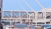 LAX pedestrian bridge demolition brings overnight closures and detours through the weekend