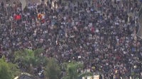 ICE protest drawing massive crowd at UCLA