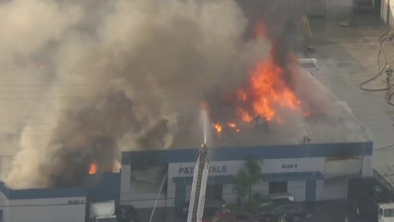 Crews respond to explosion at warehouse near South El Monte