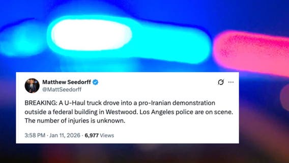 U-Haul driver plows through Iran protesters in Westwood