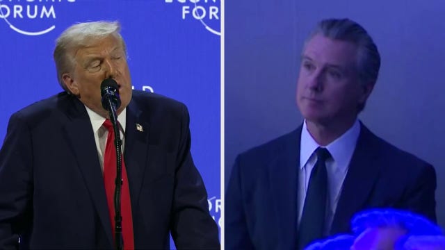 Trump, Newsom feud on display at World Economic Forum in Davos