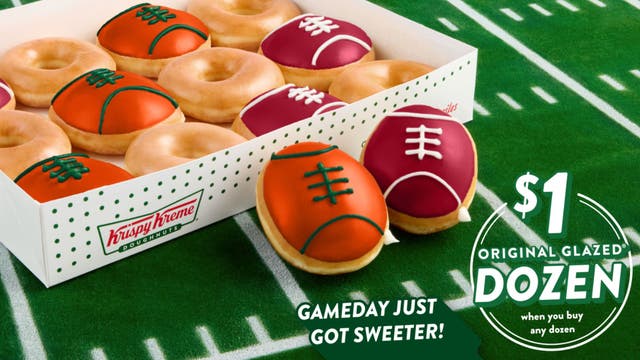 Score a $1 dozen: Krispy Kreme celebrates College Football National Championship with BOGO deal