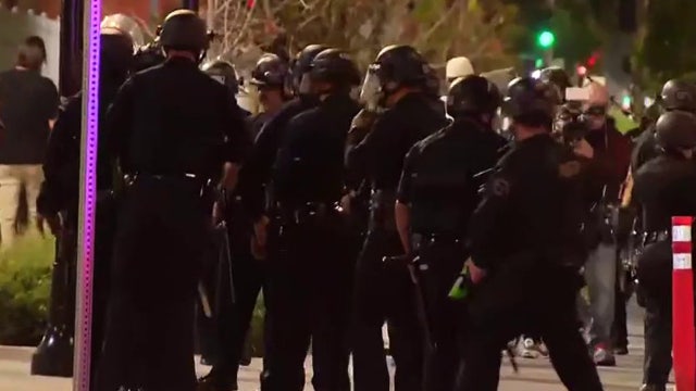 Several arrests made amid anti-ICE protests in downtown L.A.