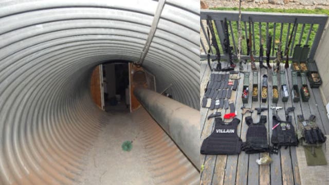 100-foot tunnel entrance leads CHP to hidden bunker, 10,000-round weapons cache