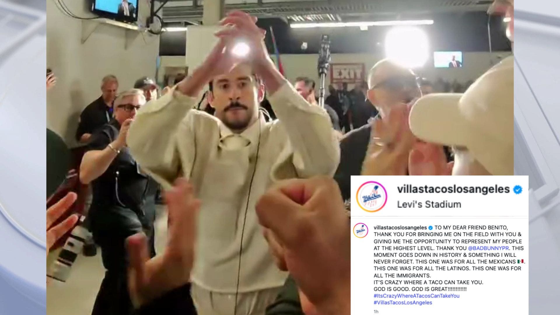 Villa's Tacos, popular LA food spot, appears in Bad Bunny's Super Bowl halftime show