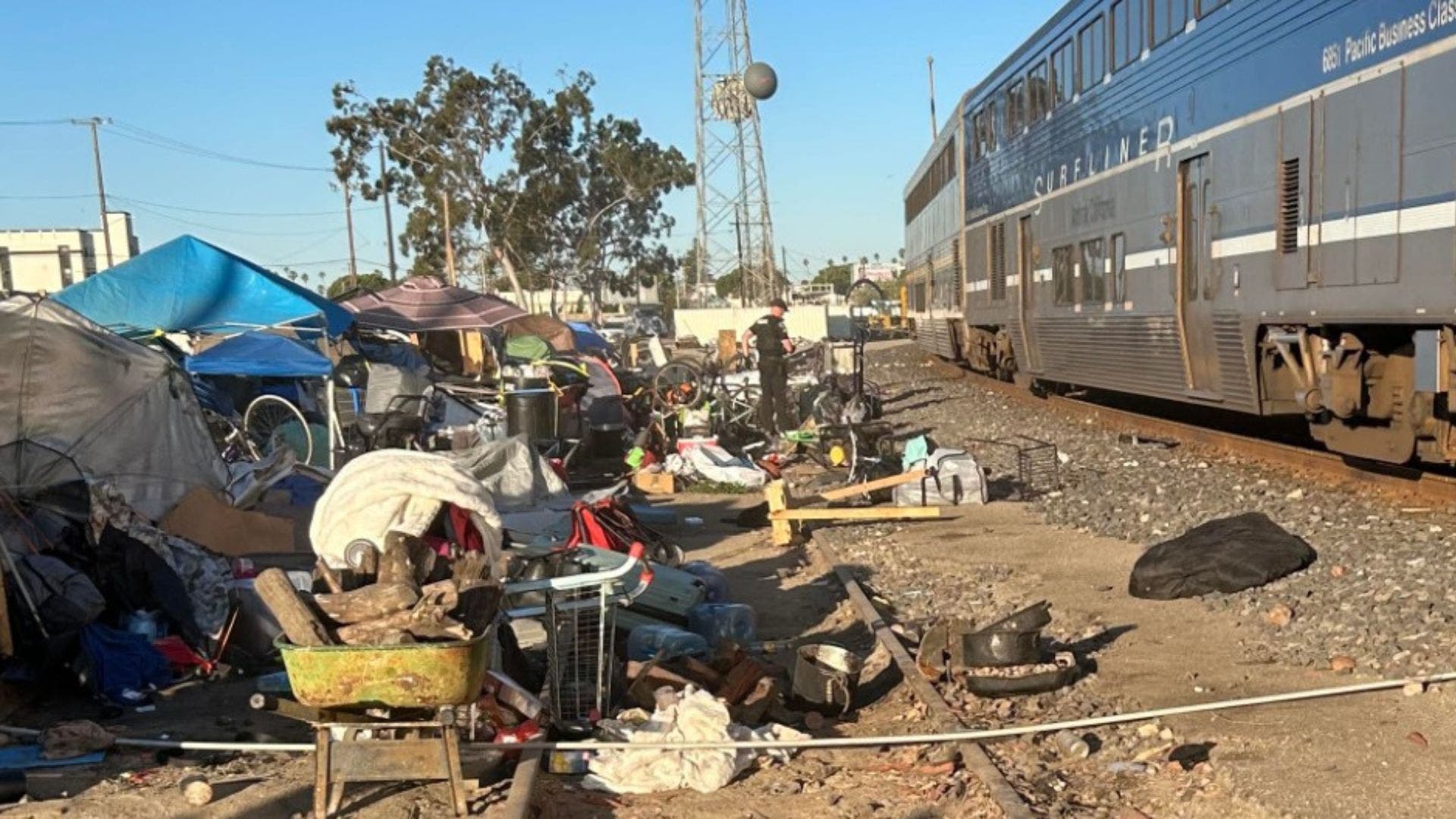 37 arrested, 33 tons of trash removed during Oxnard railroad encampment sweep