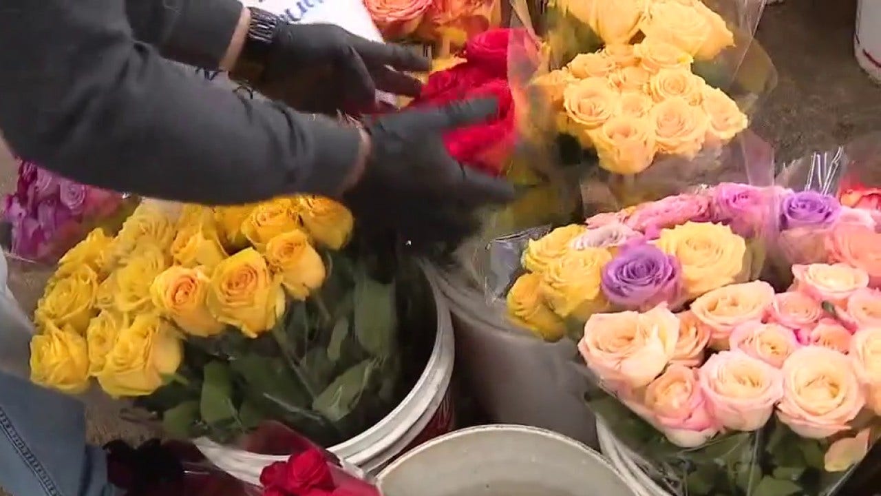 Flower mart vendors in downtown LA see slower Valentine’s Day rush amid ICE fears, tariffs