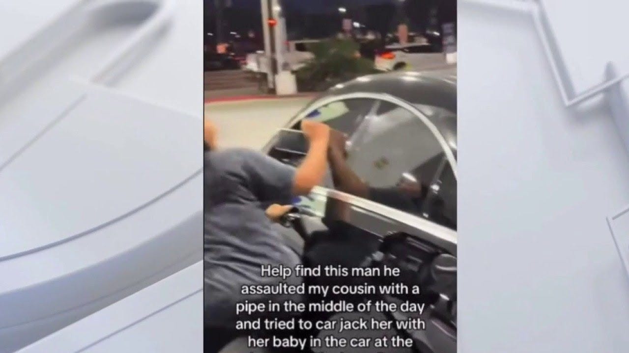 Lakewood gas station video shows armed man attempting to carjack vehicle with baby inside