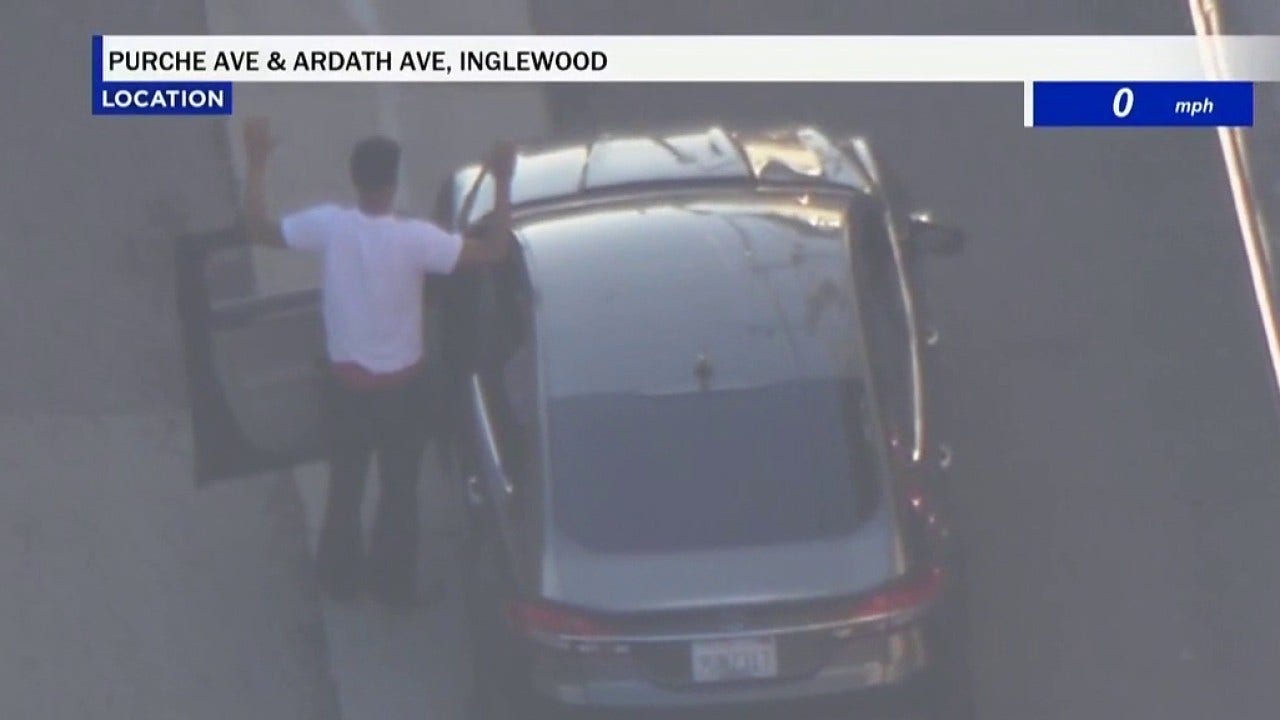 Suspect in custody after pursuit through Inglewood