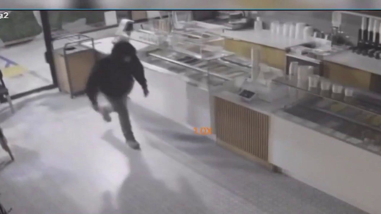 Burglary suspect arrested after being caught with stolen cash register in hand in Hollywood