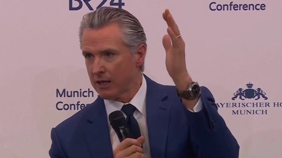 Newsom dubs Trump as 'temporary' during global climate address