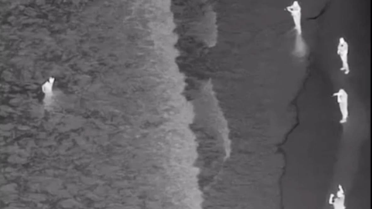 VIDEO: Pursuit suspect arrested after attempting to outswim Huntington Beach police