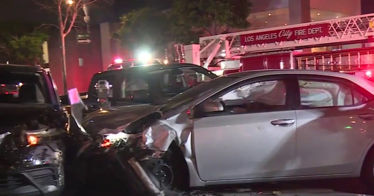 4 hurt in latest downtown Los Angeles crash caught on camera | FOX 11 ...