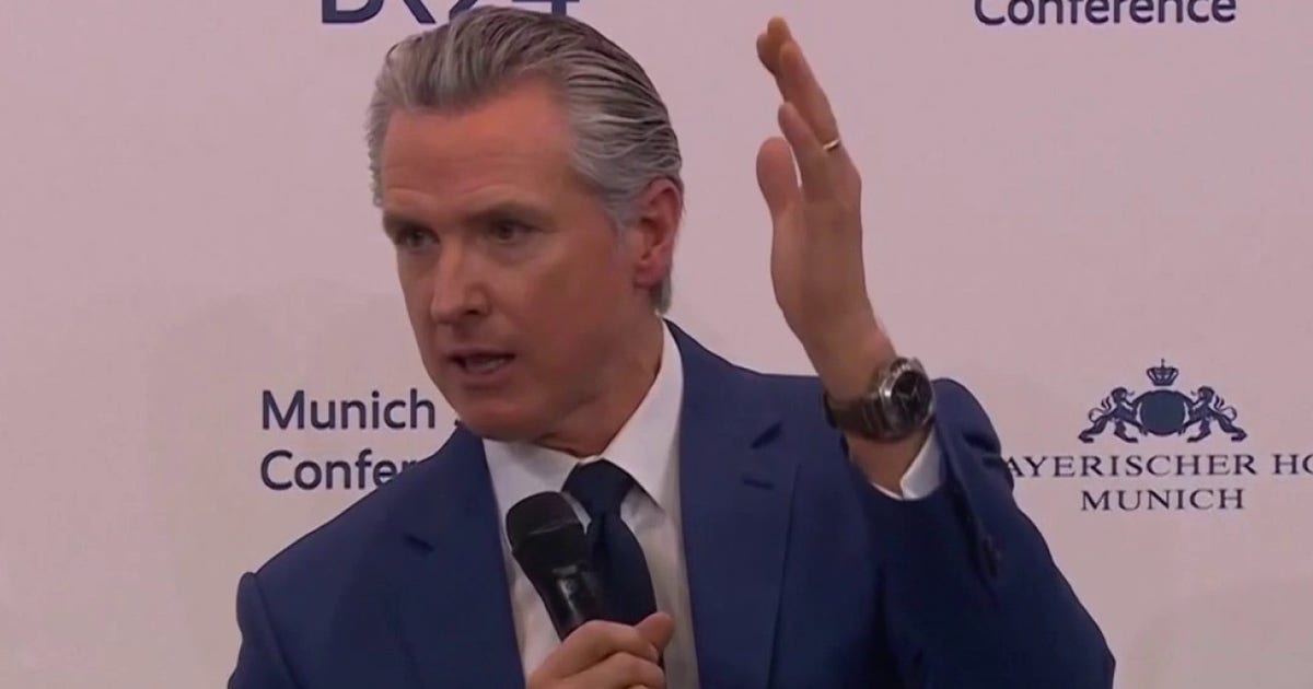 Newsom dubs Trump as 'temporary' during global climate address