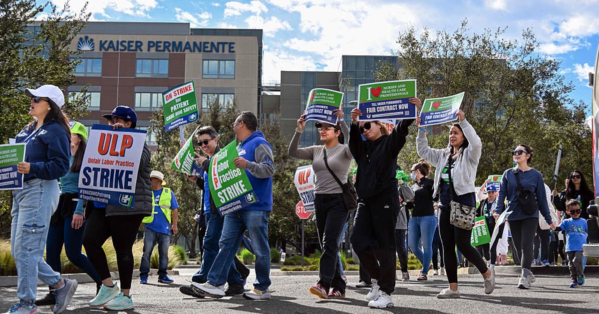 Kaiser strike grows as additional workers walk out Monday | FOX 11 Los ...