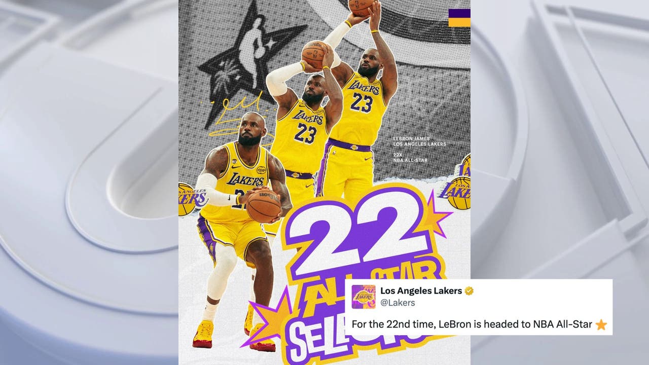 LeBron James named NBA all-star for 22nd consecutive year