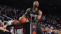 Injured Damian Lillard wins 3-point contest at NBA All-Star Weekend