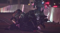 LAPD motorcycle officer hospitalized after 405 Freeway crash in West LA