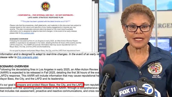 Confidential memo shows LAFD tried to protect Bass from Palisades fire criticism