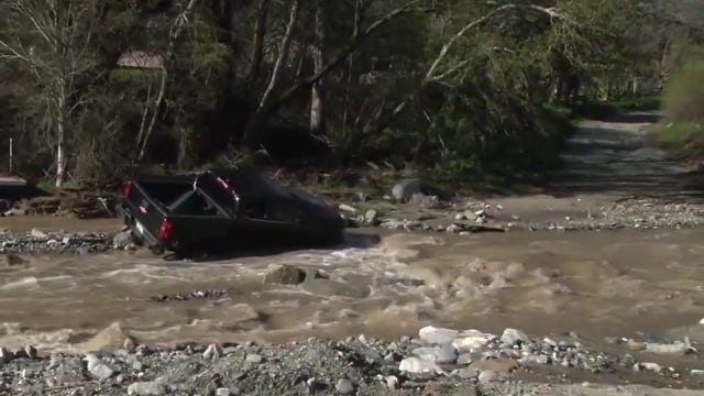 San Bernardino rescue crews locate body of driver swept away by floodwaters