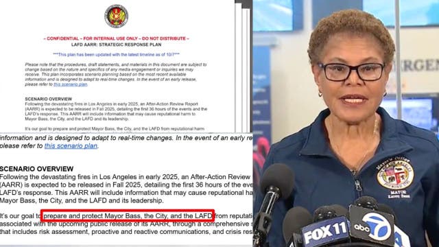 Confidential memo shows LAFD tried to protect Bass from Palisades fire criticism