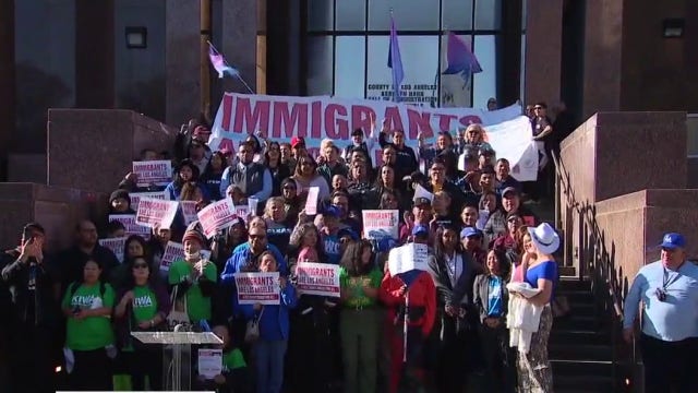 Rally calls on LA County leaders to act as immigrant families face housing pressure