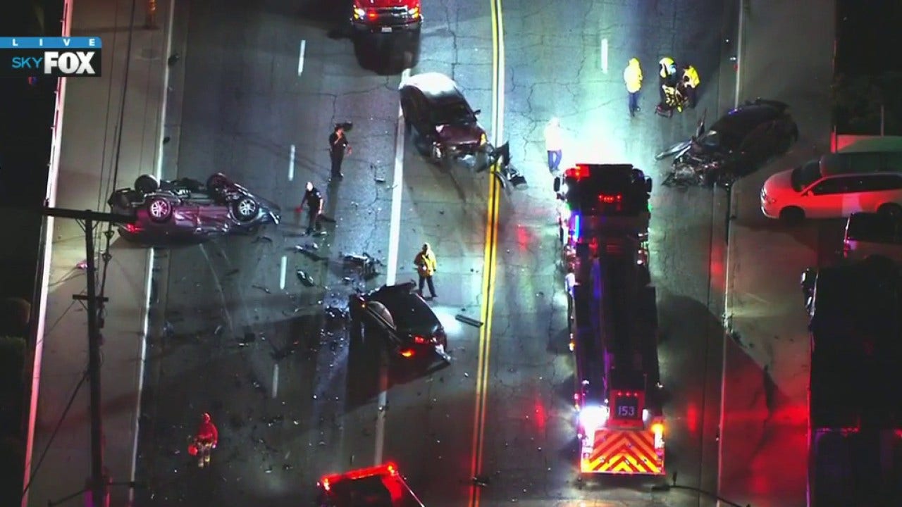 5-car crash in Covina sends at least 4 to the hospital