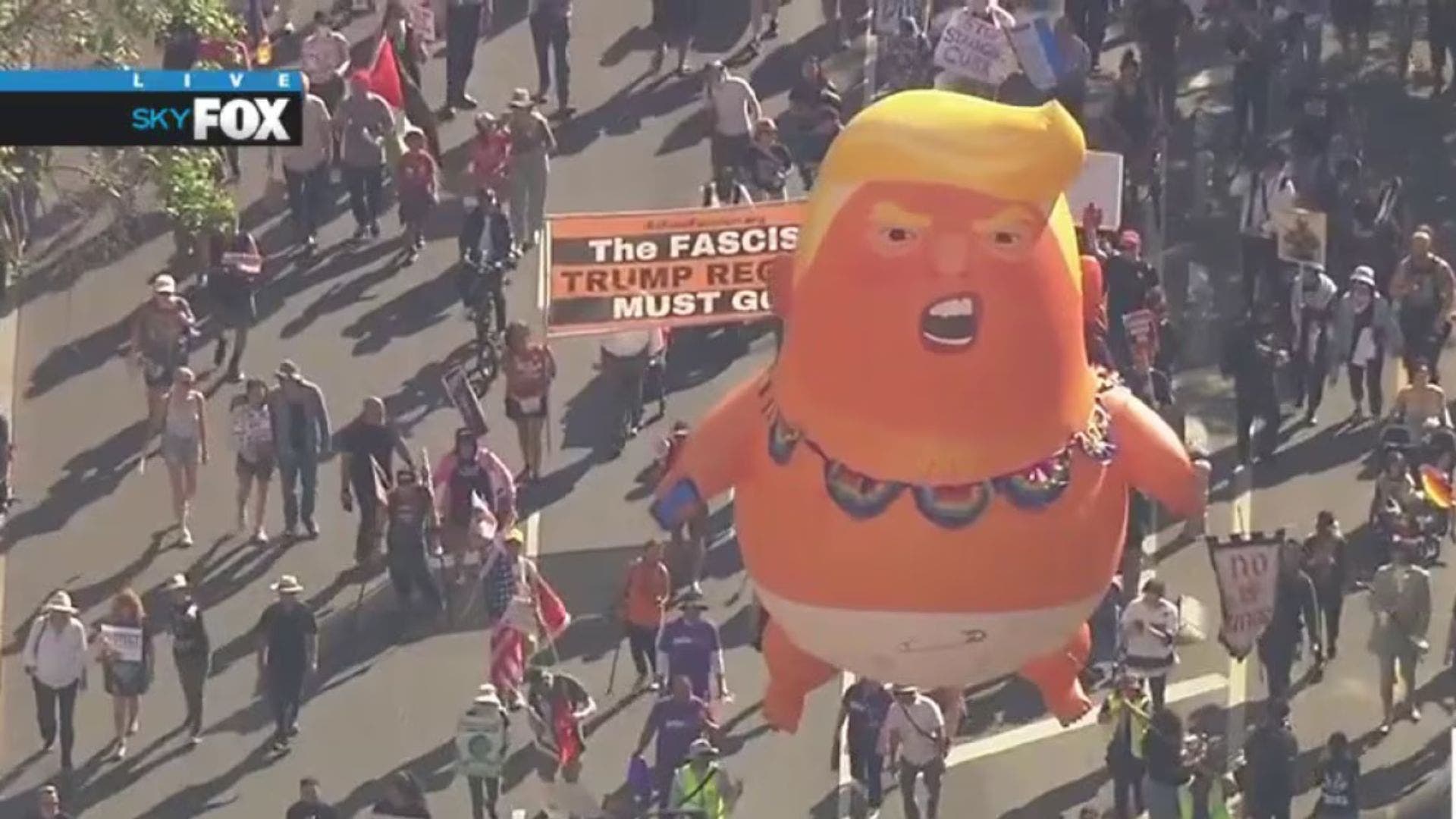 No Kings rally in Los Angeles draws thousands before 74 arrested in later clashes