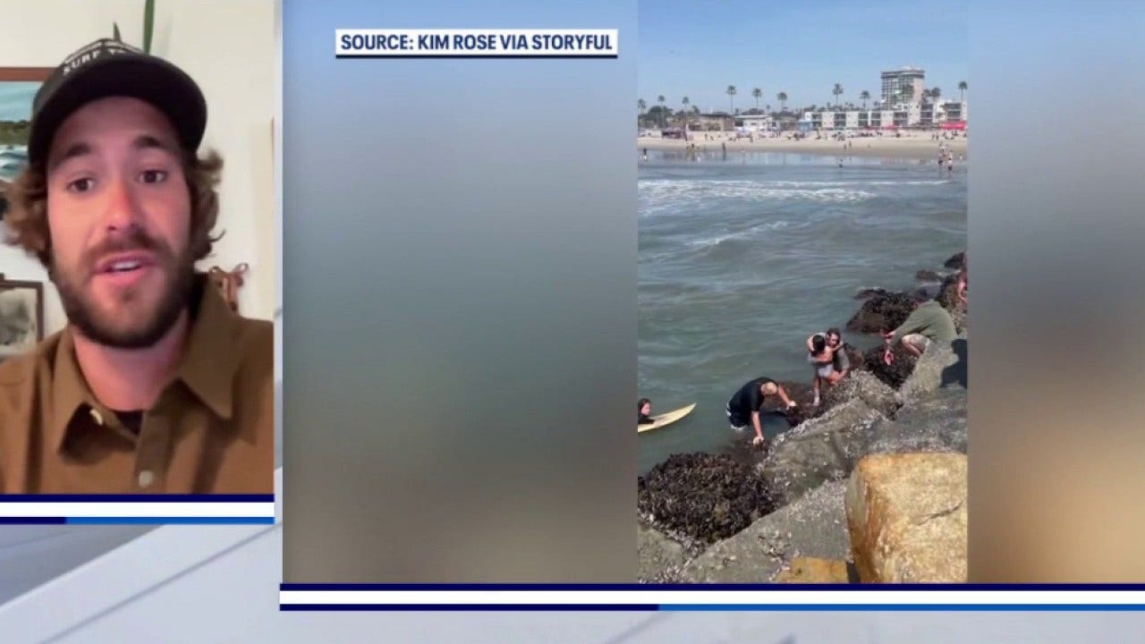 California surf coach hailed a hero after saving girl, father from strong rip currents