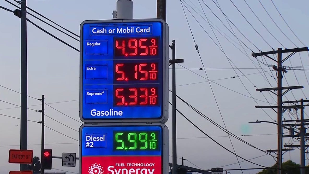 Gas prices rise across California as Middle East tensions push oil higher